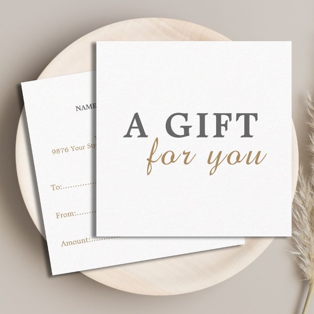 Elegantes Sauberes Schönheitssalon - Geschenkgutsc Rabattkarte (Von Creator hochgeladen)