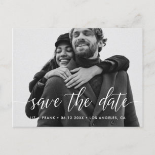 Elegantes Save the Date Foto Ankündigungspostkarte