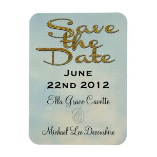 Elegantes Save the Date II Magnet