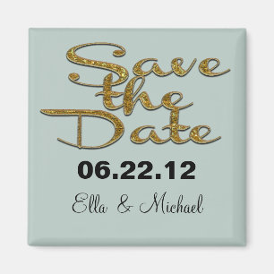 Elegantes Save-the-Date-Magnet Magnet