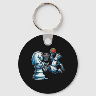 Elegantes Schachbrettspiel Schlüsselanhänger