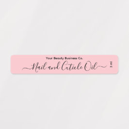 Elegantes schick rosa Nagel Schönheitsprodukt Etiketten