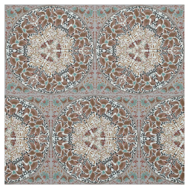 Elegantes, schicker Boho stilvolles Blumenmuster Stoff (Muster)