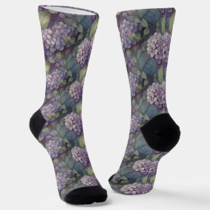 Elegantes, schickes, staubiges, lila-boho-watercol socken