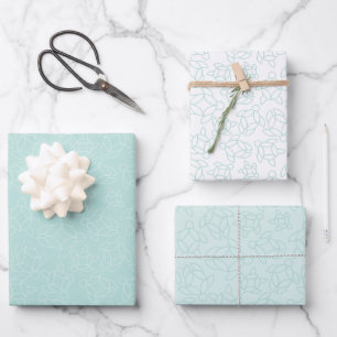 Elegantes Schildkrötenmuster Geburtstagsparty Geschenkpapier Set