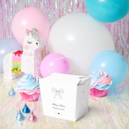 Elegantes Schleife- und Herz-Personalisiertes Desi Geschenkschachtel
