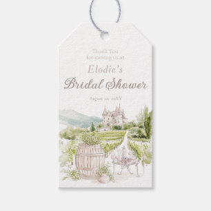 Elegantes Schloss Provence Französische Landhochze Geschenkanhänger