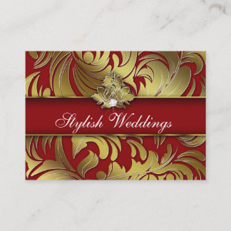 Elegantes Schmuck-Diamant-Logo-roter Visitenkarte