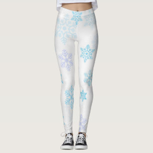 Elegantes Schneeflocke-Muster Leggings