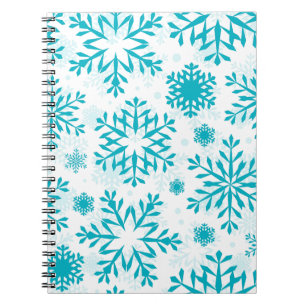 Elegantes Schneeflockendesign – Winterfeiertag Notizblock