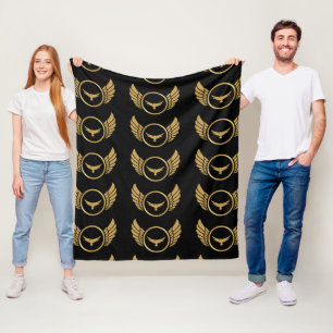 Elegantes, schönes, benutzerdefiniertes Gold Adler Fleecedecke