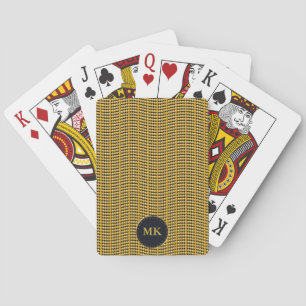 Elegantes schönes Gold bördelt Muster Spielkarten