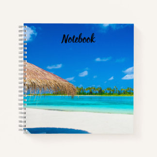 Elegantes Schönes Meer Strand Notizbuch