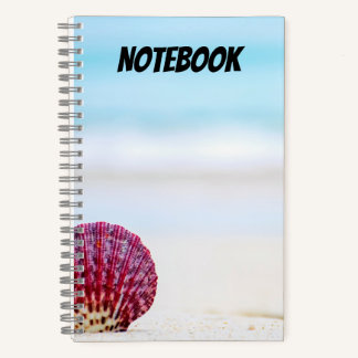 Elegantes Schönes Meer Strand Notizbuch
