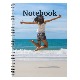 Elegantes Schönes Meer Strand Notizbuch Notizblock