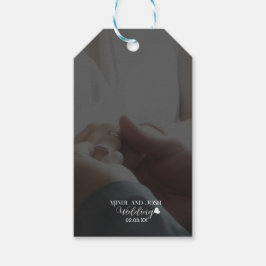 Elegantes Schrift-Herz-Foto Geschenkanhänger