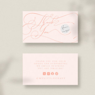 Elegantes Schriftlogo Dankeschön Klein Branding Pf Visitenkarte