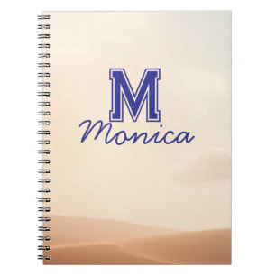 Elegantes Schriftname Notizbuch  Notizblock