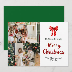Elegantes Schriftzug Frohe Weihnachten Band Akzent