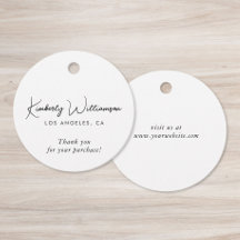 Elegantes Schriftzug Geschäft Dankeschön-Geschenk-