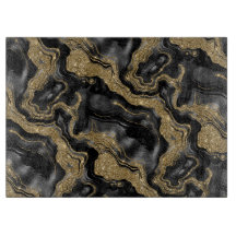 Elegantes Schwarz-Gold-Glitzer-Muster