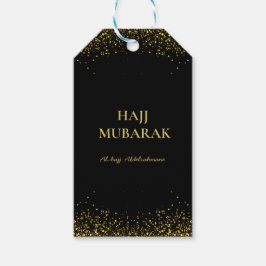 Elegantes Schwarz-Gold-Hajj-Mubarak Geschenkanhänger