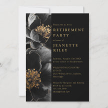 Elegantes Schwarz-Gold-Party