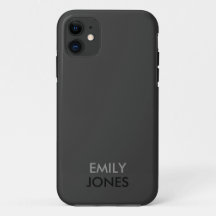 Elegantes Schwarz-Grau-personalisiert