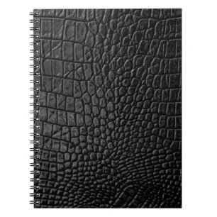 Elegantes Schwarz: Ledereleganz Notizblock