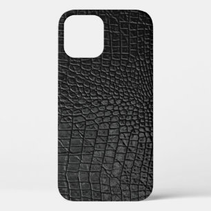 Elegantes Schwarz: Lederstruktur Case-Mate iPhone Hülle