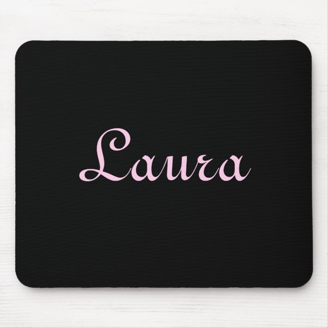 Elegantes Schwarz-Rosa-Mousepad Mousepad (Vorne)