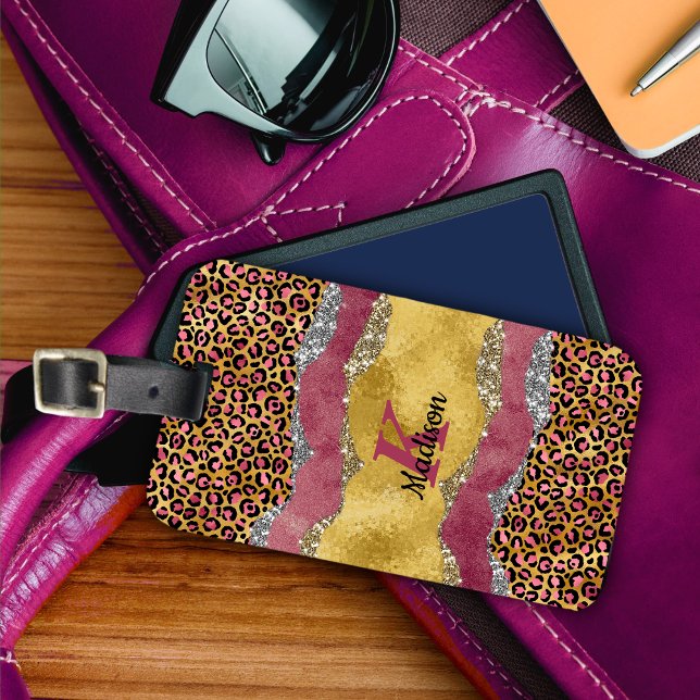 Elegantes Schwarz-Rose-Papiergliterei Gepäckanhänger (Von Creator hochgeladen)