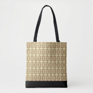 Elegantes Schwarz, Sand & Braunes Muster