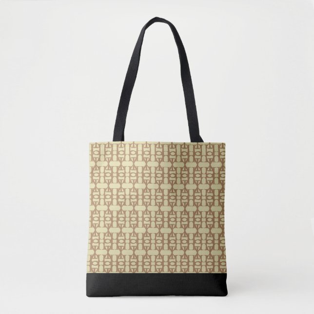 Elegantes Schwarz-, Sand- und Braun-Muster (Vorderseite)