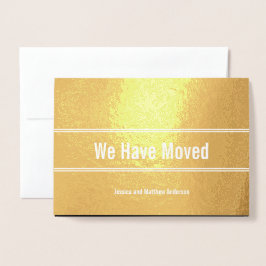 Elegantes Schwarz und Gold haben wir die Ankündigu Folienkarte