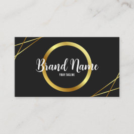 Elegantes Schwarz und Gold Visitenkarte