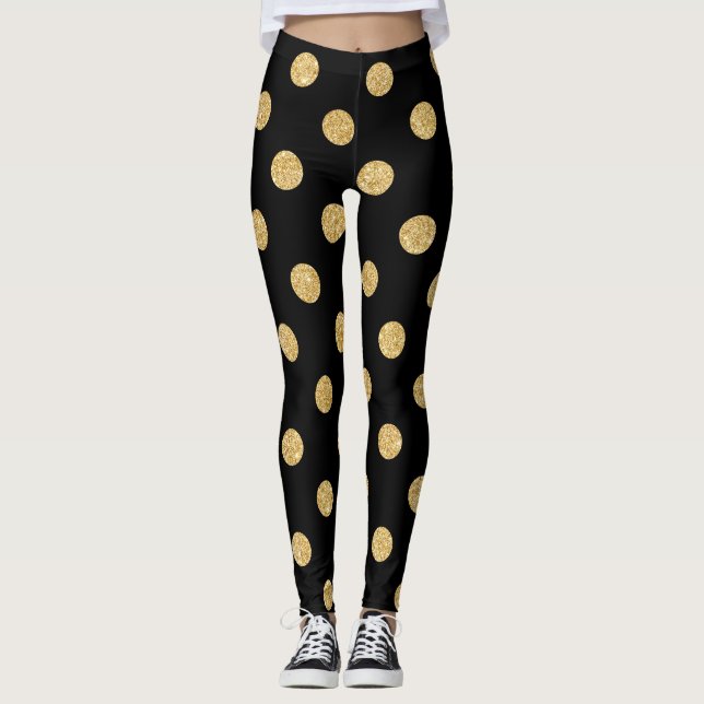 Elegantes Schwarz-und Leggings (Vorderseite)