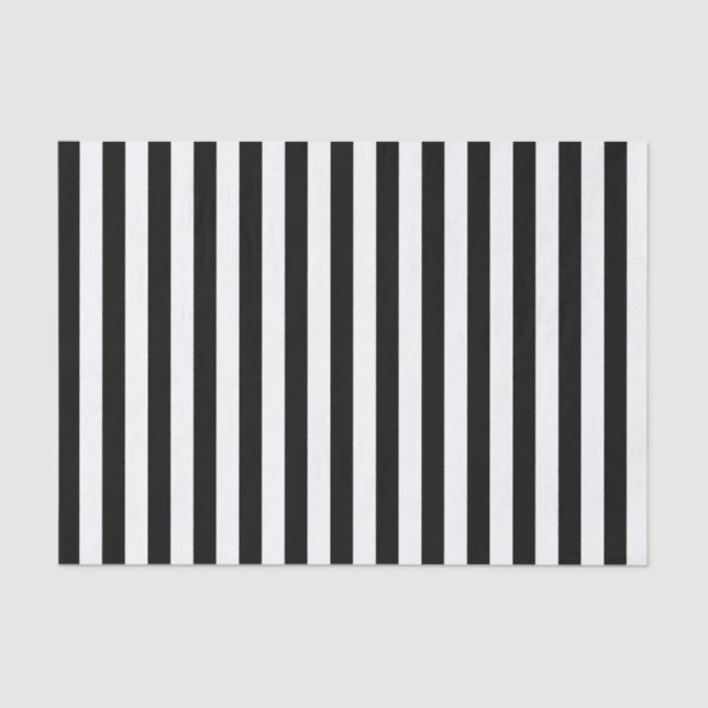 Elegantes Schwarz und Weiß Seidenpapier (Vorderseite)