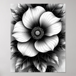 Elegantes Schwarz, Value Poster Papier (Matt)