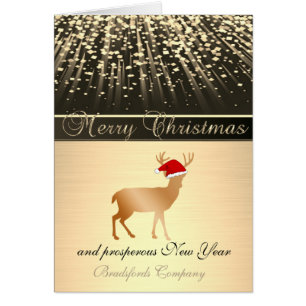 Elegantes Schwarz, Weihnachts-Hirsch-Weihnachtsman