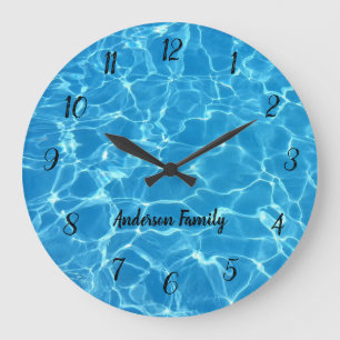 Elegantes Schwarz-Weiß-Foto Große Wanduhr