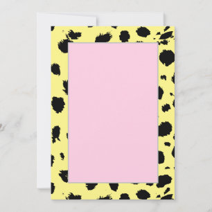 Elegantes Schwarz-Weiß-Gepard Ankündigung