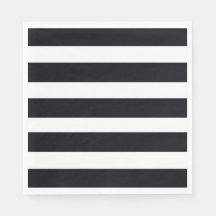 Elegantes schwarz-weiß gestreiftes Chic Paper