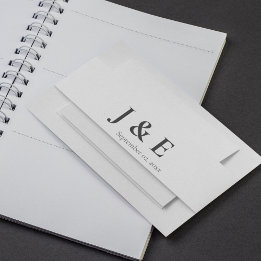 Elegantes Schwarz-Weiß-Hochzeitstil Einladungsbanderole