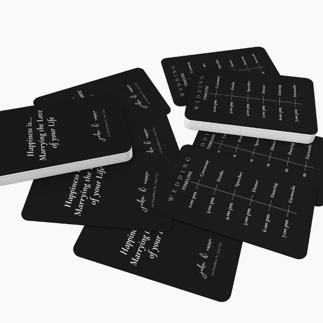 Elegantes Schwarz-Weiß-Hochzeitstil Fächer (Hand fan along with sticks available, customize as per your wedding timeline)