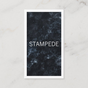 Elegantes Schwarz-Weiß-Marmor Minimalistisches Des Visitenkarte