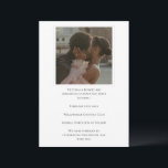 Elegantes Schwarz/Weiß Modernes Foto Hochzeit Save The Date<br><div class="desc">Herrliche formale Save the Date in Schwarz & Weiß mit Ihrem Lieblings-Verlobung-Foto hinzugefügt,  um personalisieren. Passen Sie die Nachricht an Ihren Veranstaltungsort an. Nur ein schönes Vorspiel zu der schönen Einladung,  die Ihre Gäste bald erhalten werden.</div>
