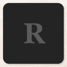 Elegantes Schwarz-Weiß-Monogramm 