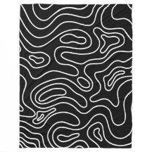 Elegantes Schwarz-Weiß-Muster mit geometrischer Te