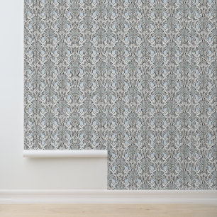 Elegantes Schwarz-Weiß-Muster Tapete